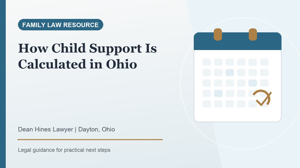 How Child Support Is Calculated in Ohio - Dean Hines Lawyer featured image
